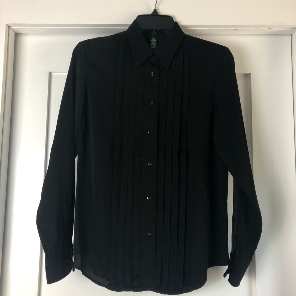 Lauren Ralph Lauren Black Button Down Shirt